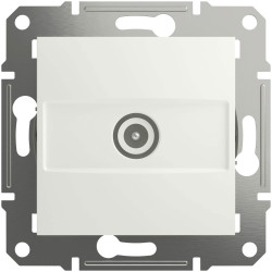 Schneider Electric EPH3270321D Asfora TV socket white IEC 9.52 mm plug