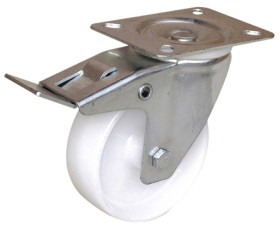 Koło samonastawne średnica kabla 125mm Płyta Guitel Hervieu 125kg wysokość całkowita 158mm