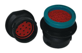 Złącze wielostykowe przemysłowe 47-pinowe Montaż w przegrodzie Wtyczka Deutsch