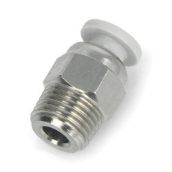 Duże złącze pneumatyczne D4xM8 - średnica 4mm - 1szt.