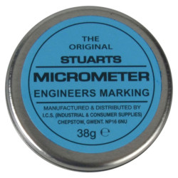 Stuarts STU-TIN Micrometer Engineers Blue, 38g Tin