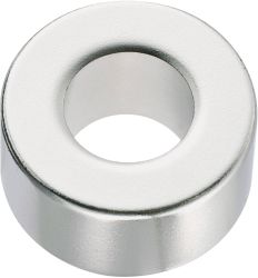 TRU COMPONENTS 1572123 Magnes trwały w kształcie pierścienia (Ø x W) 10 mm x 2 mm N35 1.18 - 1.24 T Maksymalna temperatu