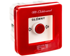 Wyłącznik alarmowy 1Z 1R 12A /WYŁĄCZNIK GŁÓWNY/ IP55 WGp-1s 921590