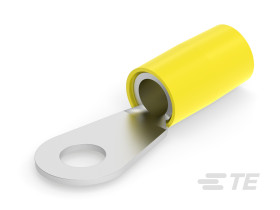 Zacisk oczkowy Ø , M8mm izolowany Żółty TE Connectivity