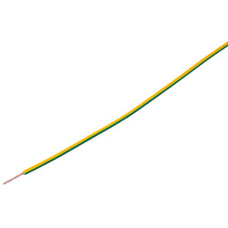 UniStrand H05Z-K 0.75mm&#xB2; Green/Yellow Equipment Wire 100M reel