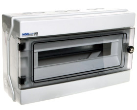 Rozdzielnica hermetyczna modułowa (500V AC ,1000V DC) 1x18 natynkowa IP65 RH-18/Z (z zamkiem) 36.19