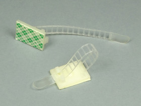 Opaska zaciskowa 70x8mm z przylepcem biała