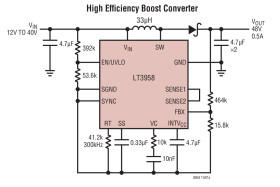 High Input Voltage, Boost, Flyback, SEPIC and Inverting Converter