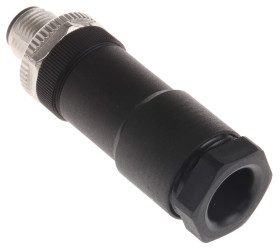 Złącze wielostykowe przemysłowe 4-pinowe M12 Montaż na kablu Wtyczka binder