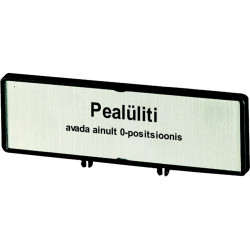 Additional front plate , (ET)