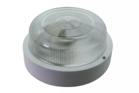 Oprawa VEGAS, E27, 100W, biała-polipropylen, klosz przeźroczysty-szkło, IP44 A2750