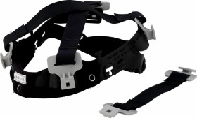 Taśma do zawieszania do kasku ochronnego, Czarny, szary