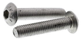 Śruba imbusowa M5 długość 25mm Gniazdo sześciokątne wypukłe Stal nierdzewna RS PRO