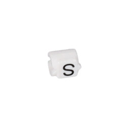 TE Connectivity 376500-000 Wire Labels STD03W-S Black On White
