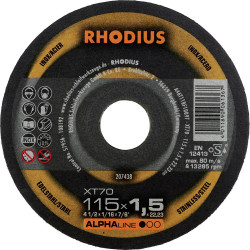 Rhodius 207438 Cutting disc straight 115 mm Stainless Steel