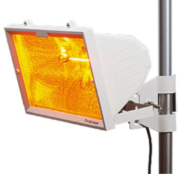 Promiennik podczerwieni Podczerwień Typ G - brytyjskie 3 bolce Montaż na drążku 1.3kW Knightsbridge