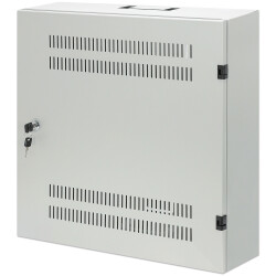 Intellinet 713641 Low-Profile 19" Wall Mount Cabinet with 4U Horizontal and 2U