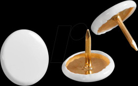 Thumbtacks, 200 pieces, white