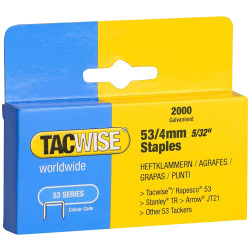 Tacwise 333 53 Light-Duty Staples 4mm (Type JT21 A) (Pack 2000)