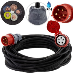 Przedłużacz siłowy budowlany OW 5x2,5 16A 20m