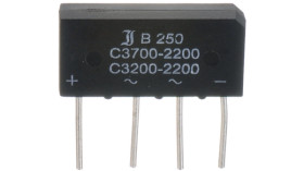 Mostek prostowniczy Jednofazowy 5.8A 160V SIP