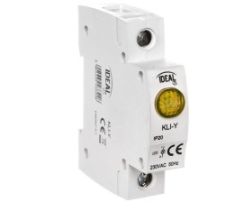 Lampka modułowa 1-fazowa żółta LED KLI-Y 230V AC 23322