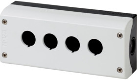 Surface mount housing, 4 installation points, for emergency stop pushbutton, 216539