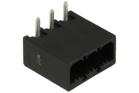 Łączówka; rozłączna; 0225-3603; 3 tory; R=3,50mm; 11,35mm; 8A; 300V; przewlekany (THT); kątowe 90°; zamknięta; czarny; Dinkle; R