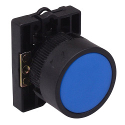 Techna PtecPNBlue Blue Flush Push Button Switch
