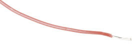 Przewód montażowy 0,12mm² Brązowy RS PRO PTFE 26 AWG 300 V dł. 100m 7/0,15 mm 200°C BS 3G 210:1996