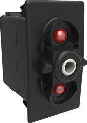 Przełącznik kołyskowy Wł.-wł. podświetlany 15 A SPST Czarny IP66, IP68 Carling Technologies