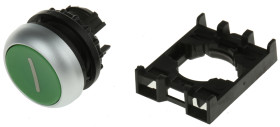 Przycisk, Ø 29.7mm, IP69K, kolor: Zielony, Eaton, RMQ Titan M22