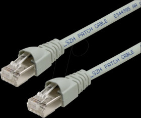 100007973 Patch cord RJ45 Cat.6A S/FTP 1 m gray