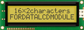 Wyświetlacz graficzny LCD, , Alfanumeryczny, podświetlanie LED, Fordata