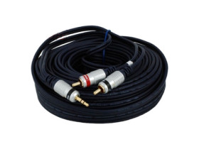 Przewód wtyk jack 3,5mm - 2x wtyk cinch 20m JKD10 Vitalco