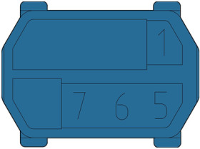 Coding element for male connectors, 243-8014