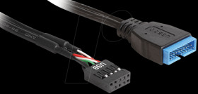 83776 USB2.0 pin header fem&gt;USB 3.0 pin header male