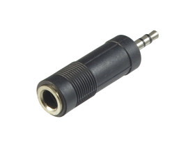 Przejście JACK wtyk 3.5mm - gniazdo 6.3mm stereo
