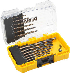 Zestaw wierteł DeWALT Wiertło kręte HSS-G 19 szt. Zestaw do wiercenia czarnego i złotego metalu