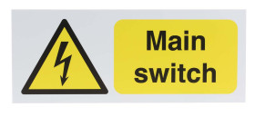 Tablica ostrzegawcza, kolor: Czarny/żółty, materiał PP Elektryka Znak