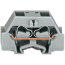WAGO 261-331 4 Conductor Fixing Flanges Terminal Block Grey