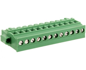 Wtyk śrubowy do płytek drukowanych 12P zielony MVSTBR 2,5/12-STF-5,08 1835193 /50szt./