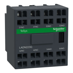 Blok styków pomocniczych Schneider Electric 4 2NO + 2NC LADN Montaż z przodu