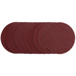 Draper 03158 Sanding Discs, 125mm, Hook &amp; Loop, Assorted Grit - 40-240G (10Pk)