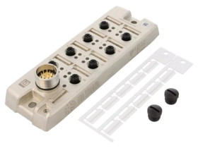 Koncentrator pasywny aktuator/sensor porty 8xM12 5pin/złącze M23 męskie 12pin na kabel sterujący ASBS 8 5-4