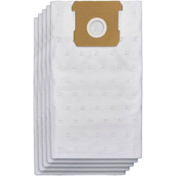 Einhell 2351185 Filter Bag Set: 5 Durable Fleece Bags for Wet-Dry Vac.