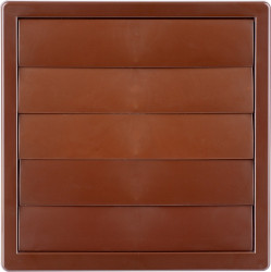 Kratka wentylacyjna z żaluzją 170x170 fi.150 brąz 02-303