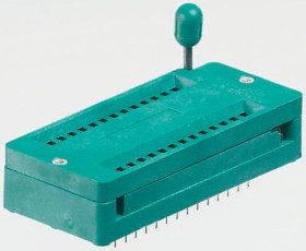 Gniazdo Dip ZIF IC 2.54mm Pitch 15.24mm Row Spacing 48-pinowe, Przepust, 1A 3M