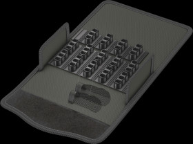 05136458001 Textile box, empty, 140 x 83 x 45 mm