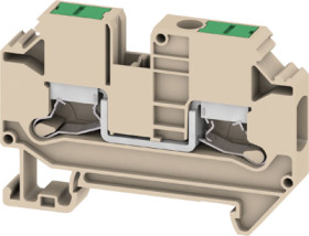Through terminal block, snap-in, 6.0 mm², 41 A, 8 kV, dark beige, 3037380000